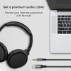  Techsuit - Prémium Kábel Adapter NexaSound (AC17) - Lightning-ról 3,5 mm-es Jack-re, Nylon Fonott + Alumínium Ötvözet, 1m - Szürke - 2. kép