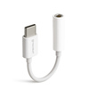  Techsuit - (2 darabos) Kábeladapter FuseXound (AC18) - Type-C-ről 3,5 mm-es Jack-re, 3A, Plug and Play, Fonott - Fehér - 0. kép