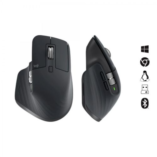 Logitech Vezeték nélküli Egér MX Master 3S Grafit EU (910-006559)