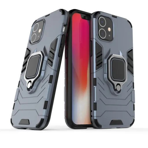 iPhone 12 mini Armor Ring mágneses tok kék