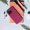 Szilikon Lite tok Xiaomi Redmi Note 11/Note 11S málnaszínű tok - 4. kép