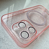 Glitter Magsafe tok Samsung Galaxy S25 Edge pink clear - 4. kép