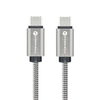 FORCELL F-ENERGY Metal C239 kábel Type C to Type C PD QC4.0 5A 100W E-mark 2 m ezüst - 0. kép