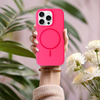 Magsafe Slim Szilikon pink tok iPhone 16e - 4. kép