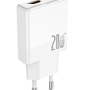 JELLICO hálózati töltő EU57 PD 20W 1xUSB-C + 1xUSB QC3.0 Fehér - 2. kép
