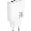 JELLICO fali töltő EU57 PD 20W 1xUSB-C + 1xUSB QC3.0 + kábel USB-C - Lightning Fehér - 3. kép