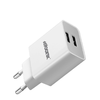 MOONX hálózati töltő adapter MC02 2.4A 12W 2xUSB + kábel Micro Fehér - 0. kép