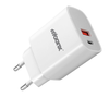 MOONX fali töltő MC04 PD 20W 1xUSB-C + 1xUSB QC3.0 + kábel USB-C - Lightning Fehér - 0. kép