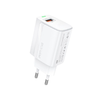 FONENG hálózati töltő EU64 18W 1xUSB QC3.0 + kábel Lightning Fehér - 1. kép