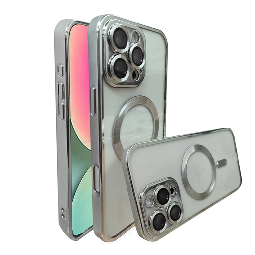 Metal tok MagS iPhone 14 Pro Max Ezüst Metal tok MagS iPhone 14 Pro Max Ezüst