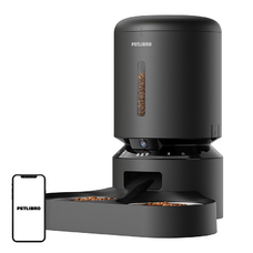 Petlibro Granary Kamera Etető Dupla Tálcával, 5L (fekete) wifi