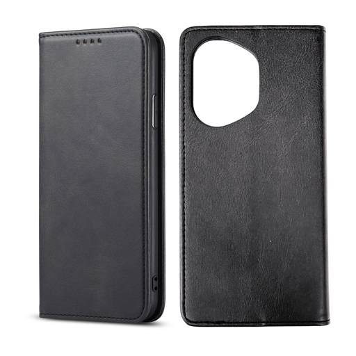 Honor 400 mágneses PU bőr fliptok kártyatartóval pánt nélküli fekete Alphajack Honor 400 mágneses PU bőr fliptok kártyatartóval pánt nélküli fekete Alphajack