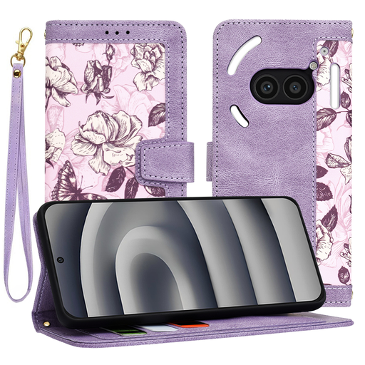 Techsuit - FlipCraft - Nothing Phone (2a) / (2a) Plus - Titokzatos lila tok Techsuit - FlipCraft - Nothing Phone (2a) / (2a) Plus - Titokzatos lila tok