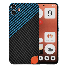  Techsuit - Carbonit FiberShell - Nothing CMF Telefon 1 - Kék Pulzus tok