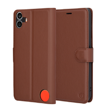  Techsuit - Bőr Tok - Nothing CMF Telefon 1 - Barna tok