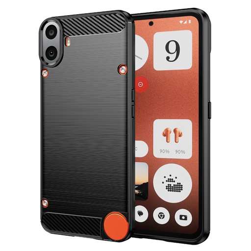 Techsuit - Szénszálas Szilikon - Nothing CMF Phone 1 - Fekete tok Techsuit - Szénszálas Szilikon - Nothing CMF Phone 1 - Fekete tok