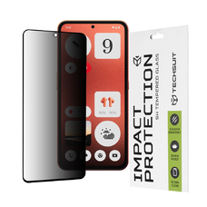  Techsuit - 111D Teljes Ragasztású Adatvédelmi Védőfólia - Nothing CMF Phone 1 - Fekete üvegfólia