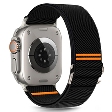 Tech-protect Nylon Slip Apple Watch 6 / 7 / 8 / 9 / 10 / Se / Ultra 1 / 2 (44 / 45 / 46 / 49 mm) Fekete szíj