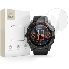 Tech-protect Glass Fit+ edzett üveg 2-pack Garmin Fenix 8 (51 mm) Átlátszó üvegfólia