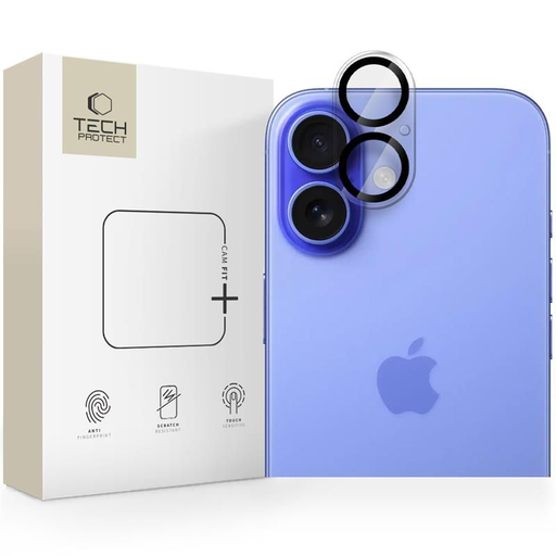Tech-protect Cam Fit+ iPhone 16 / 16 Plus átlátszó üvegfólia