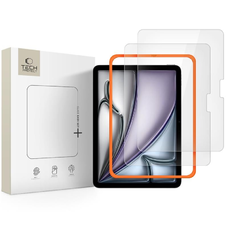 Edzett üveg Tech-protect Easy Set+ 2-pack iPad Air 11” 6 / 7 / 2024-2025 Átlátszó üvegfólia