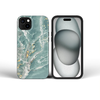 FORCELL F-PROTECT Mirage, katonai ejtéstesztelt tok MagSafe-kompatibilitással iPhone 15 zöld márvány tok - 2. kép