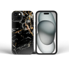 FORCELL F-PROTECT Mirage, katonai ejtési teszten átesett, MagSafe kompatibilis tok IPHONE 15-höz, fekete márvány - 3. kép