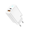 JELLICO fali töltő EU13 GaN PD 30W 1xUSB-C + 1xUSB QC3.0 + kábel USB-C - Lightning Fehér - 0. kép