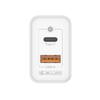 JELLICO hálózati töltő C107 GaN PD 45W 1xUSB-C + 1xUSB QC3.0 + kábel USB-C - Lightning Fehér - 2. kép