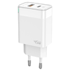 JELLICO hálózati töltő C107 GaN PD 45W 1xUSB-C + 1xUSB QC3.0 + kábel USB-C - Lightning Fehér - 3. kép