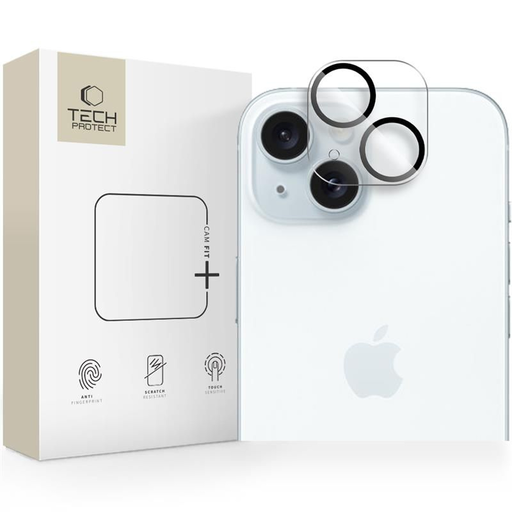 Tech-protect Cam Fit+ iPhone 14 / 14 Plus / 15 / 15 Plus kamera védő üvegfólia Clear Tech-protect Cam Fit+ iPhone 14 / 14 Plus / 15 / 15 Plus kamera védő üvegfólia Clear