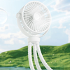 Techsuit - Babakocsi ventilátor (VP1) - Hordozható, négy sebességfokozat, 360°-ban rugalmas állványos csipesz, 4000mAh - Fehér - 2. kép