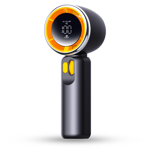  Techsuit - Prémium hordozható mini ventilátor (Z11) - LED digitális kijelzővel, USB-C újratölthető, 100 szélsebesség - Fekete