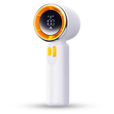 Techsuit - Prémium Hordozható Mini Ventilátor (Z11) - LED Digitális Kijelzővel, USB-C Tölthető, 100 Szélsebesség - Fehér
