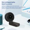  Techsuit - Prémium Mini Kézi Ventilátor (A10) - LED digitális kijelzővel, USB-C újratölthető, 100 szélsebesség, 5400RPM - Fehér - 2. kép