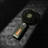 Techsuit - Prémium Mini Kézi Ventilátor (Z8) - LED Digitális Kijelzővel, USB-C Újratölthető, 3 Szélerősség, 2A, 3600mAh - Bézs - 1. kép
