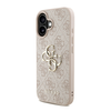 Guess PU 4G Fém Logós Pántos Tok iPhone 16 Pink tok - 0. kép