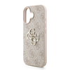 Guess PU 4G Fém Logós Pántos Tok iPhone 16 Pink tok - 2. kép