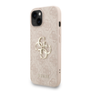 Guess PU 4G Metal Logo Strap tok iPhone 15 pink - 0. kép