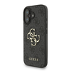 Guess PU 4G Metal Logo Szíjas tok iPhone 16 Fekete tok - 0. kép