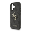 Guess PU 4G Metal Logo Szíjas tok iPhone 16 Fekete tok - 2. kép