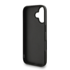 Guess PU 4G Metal Logo Szíjas tok iPhone 16 Fekete tok - 3. kép
