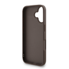 Guess PU 4G Metal Logo Strap tok iPhone 16 Barna - 3. kép
