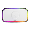 HOME LTCR06 multimédia lejátszó és ébresztőóra, 2x5 Watt, Qi telefontöltés, Bluetooth TWS, FM rádió, LED kijelző, beépített akkumulátor - 2. kép