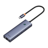 Baseus UltraJoy 4 az 1-ben hub, USB-C 3x + USB 3.0 + RJ45 (szürke) - 4. kép