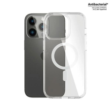 PanzerGlass HardCase MagSafe antibakteriális, katonai minősítésű tok iPhone 14 Pro - Átlátszó tok