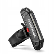Rockbros A54BK Hátsó Bicikli Lámpa + Micro USB - USB-A Kábel - Fekete