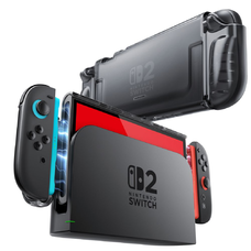 Supcase Crystal tok Nintendo Switch 2 Deres Fekete