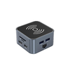 Hub USB-C 12 az 1-ben Wozinsky WHBC09Y8S multifunkcionális, vezeték nélküli töltési funkcióval, alumínium, 15 cm-es kábellel - szürke - 0. kép