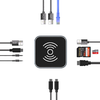 Hub USB-C 12 az 1-ben Wozinsky WHBC09Y8S multifunkcionális, vezeték nélküli töltési funkcióval, alumínium, 15 cm-es kábellel - szürke - 3. kép